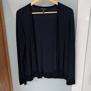 Eileen Fisher Textured Black Cardigan